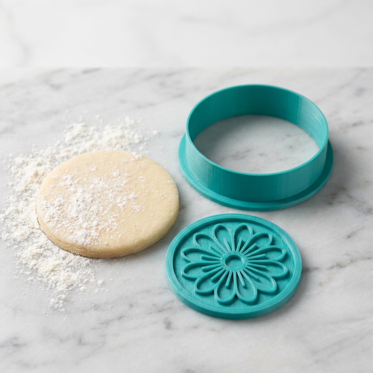 3D-printed custom cookie cutter and stamp