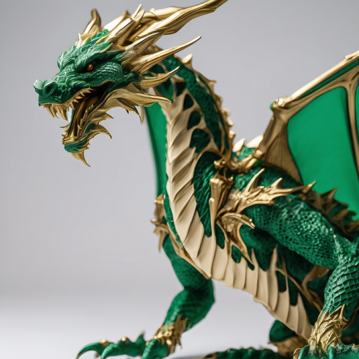 Large 18-inch 3D-printed poseable flexi dragon