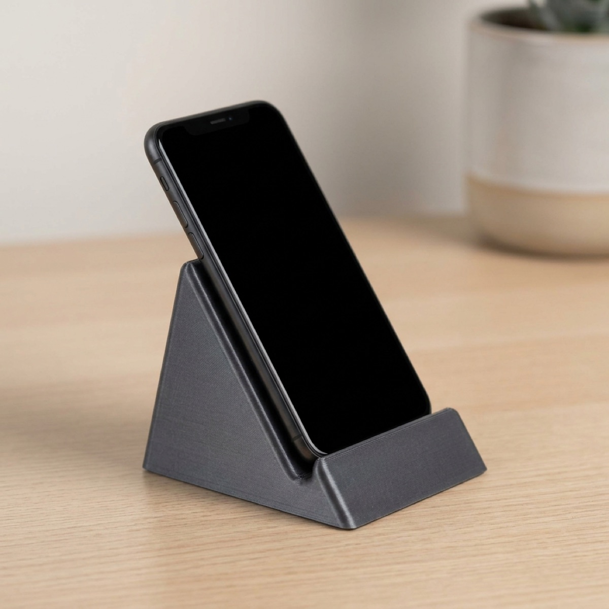 3D-printed minimalist phone stand